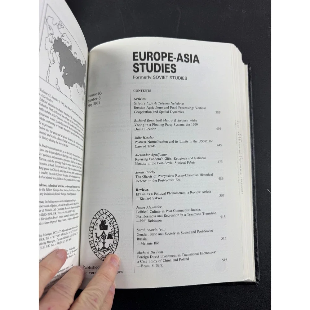 Europe-Asia Studies‎ Vol 53 Nos 1-4 2001 Bound Journal Soviet History Politics